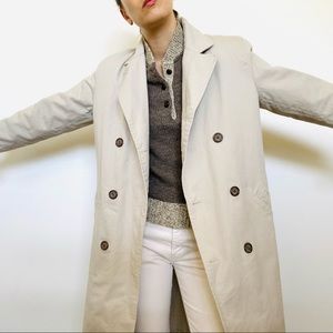 Vintage J. Crew Canvas Trench Coat